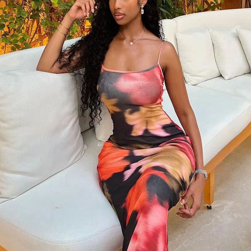 Rosa Aesthetic Women's Sleeveless Floral Maxi Dress Premium Wardrobe Essential