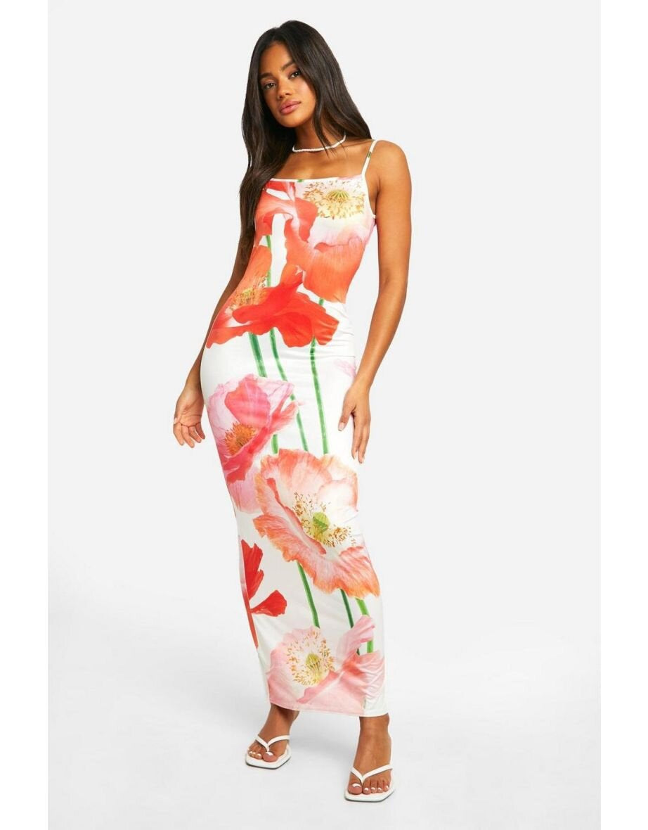 Lucía Elevated Women's Flower Briefs Maxi Dress Designer Edit