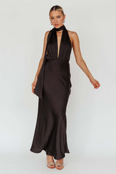 Backless Halter-Neck Dress