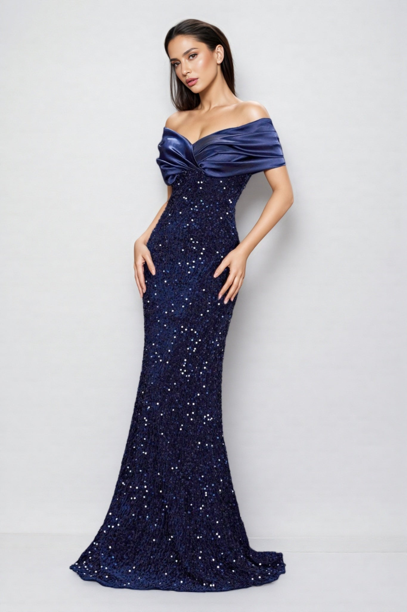 Meli Sequin Fishtail Maxi Dress - View 4