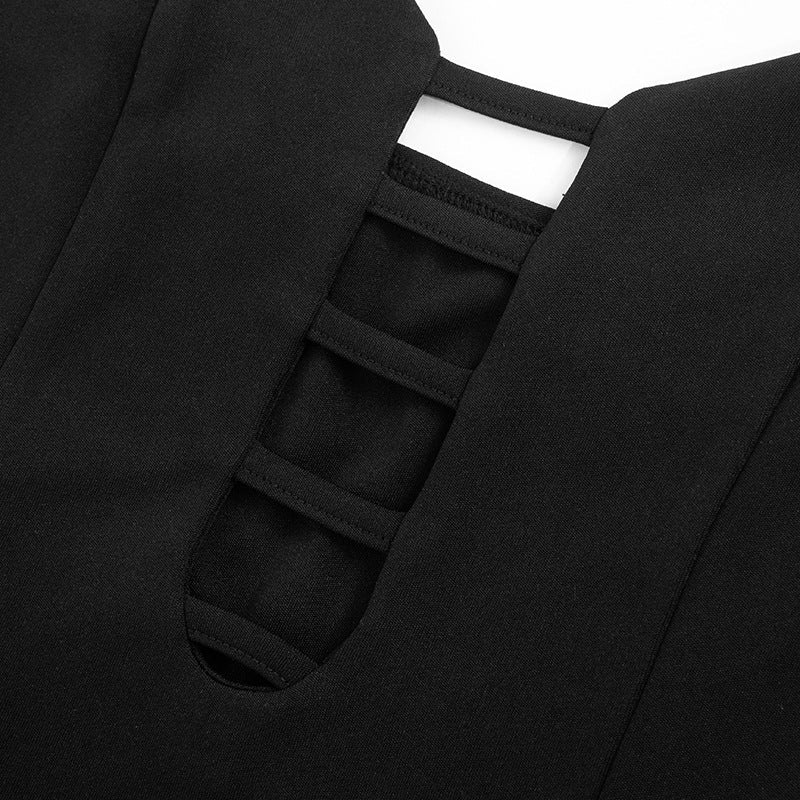 Monroe Slit Dress - Black