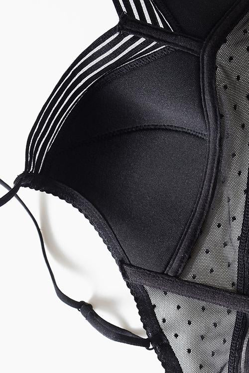 Dot Mesh Bra