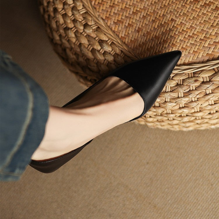 Pointed Toe Kitten Heel Pumps