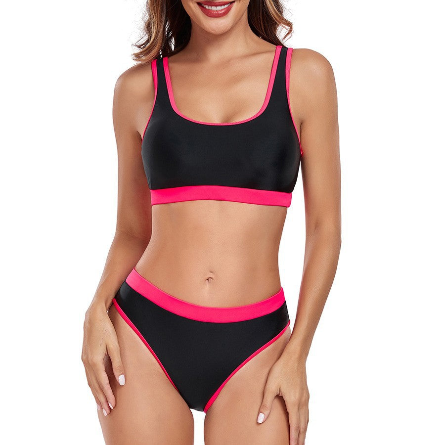 Sexy Sports Split Swimsuit Women Sexy Color Matching Swimsuit Women