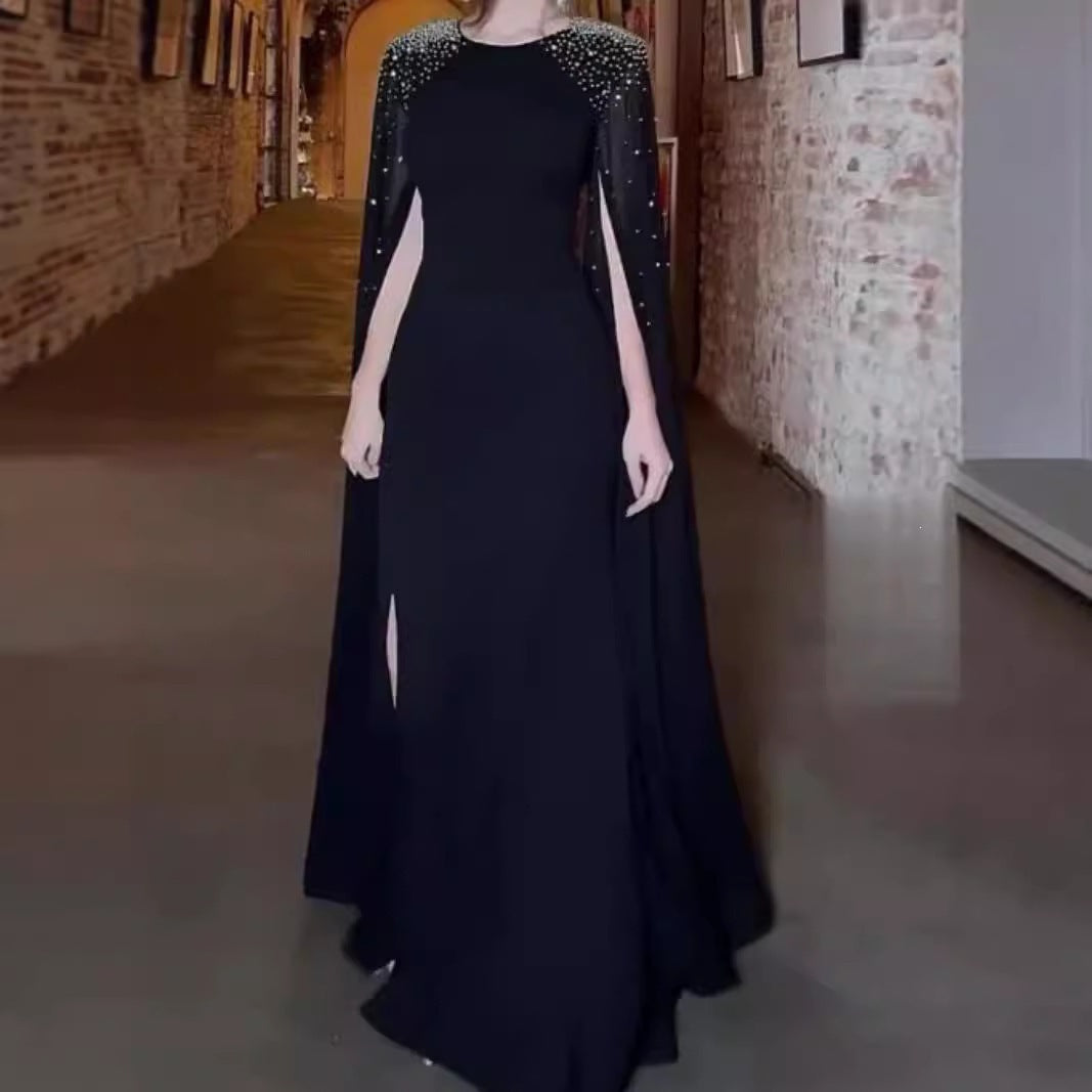 Spring Summer Women Clothing Rhinestone Elegant Maxi Dress