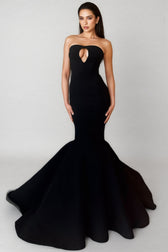Hagad Bustier Skinny Fishtail Maxi Dress
