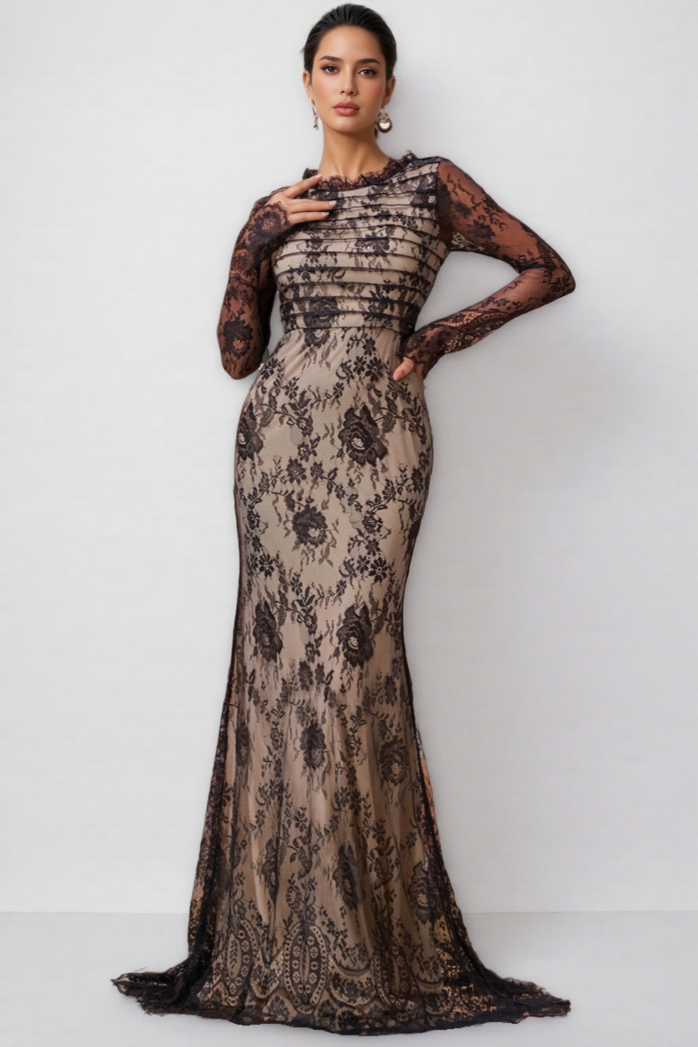 Remington Mesh Fishtail Maxi Dress - View 5