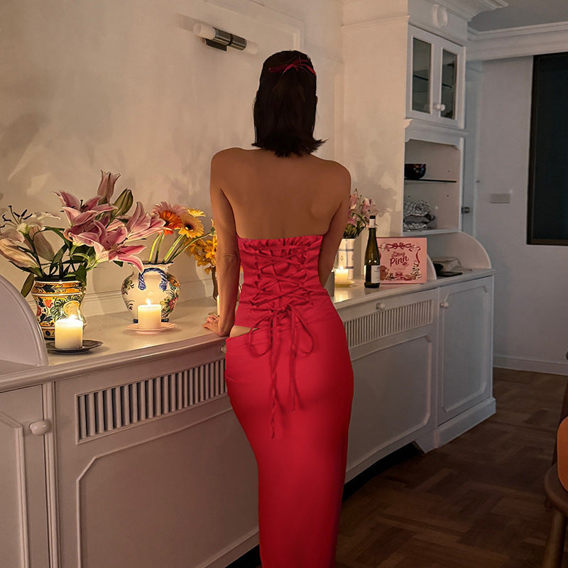 Tess Maxi Dress - Red