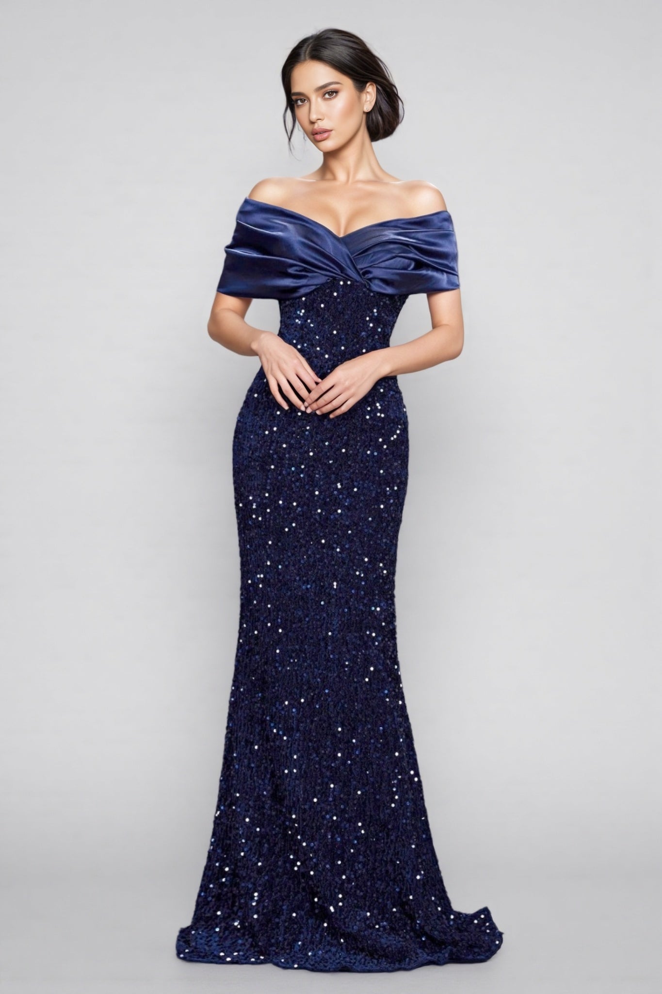 Meli Sequin Fishtail Maxi Dress - View 5