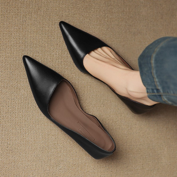 Pointed Toe Kitten Heel Pumps