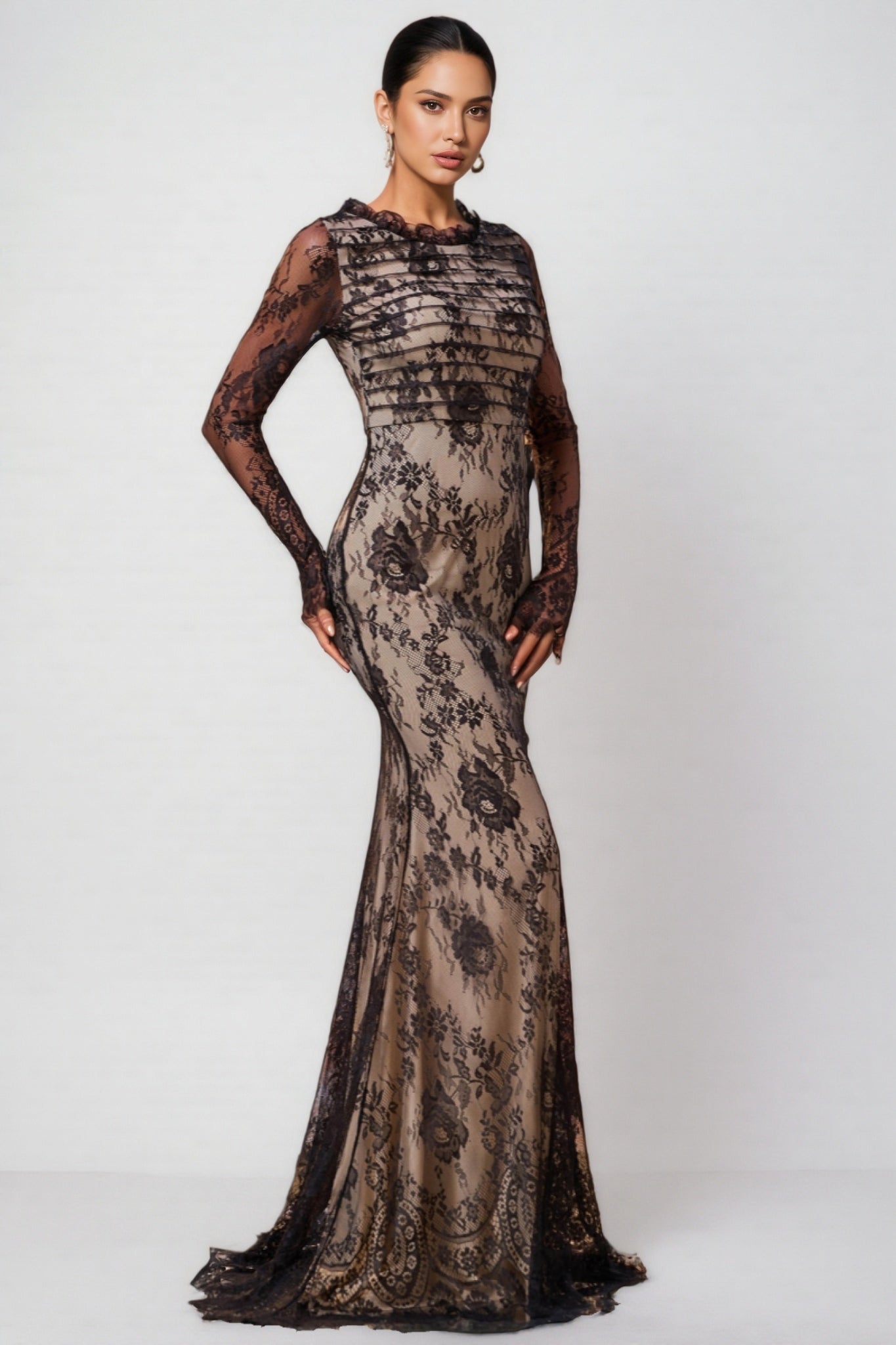 Remington Mesh Fishtail Maxi Dress - View 2