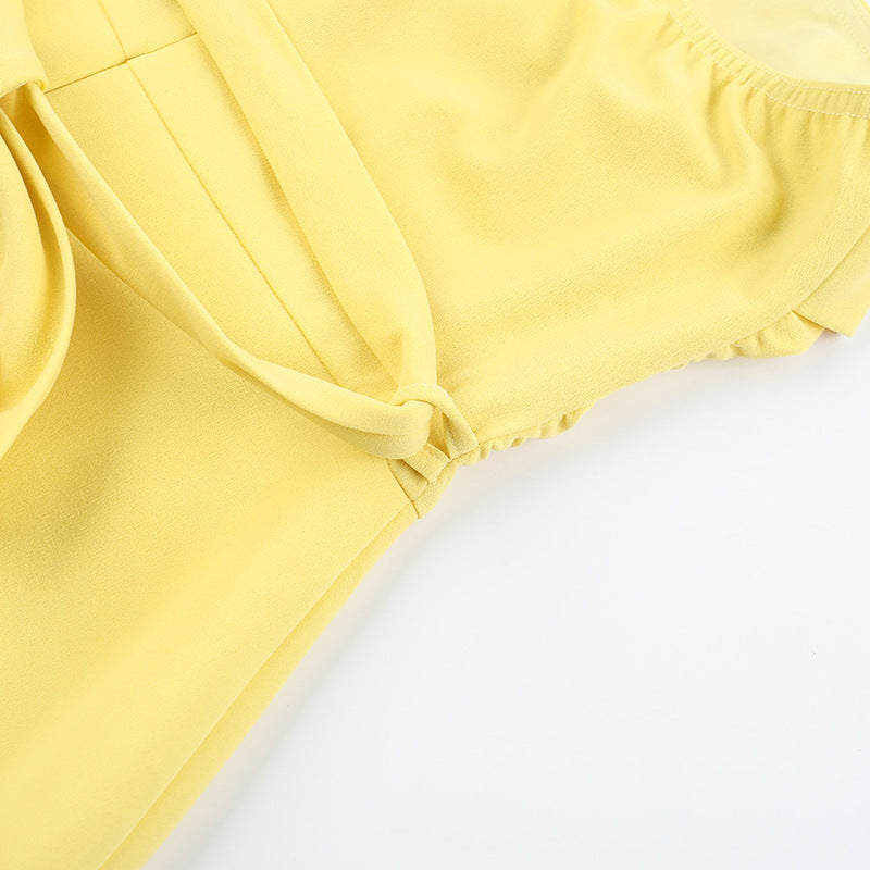 Tansy Mini Dress - Yellow