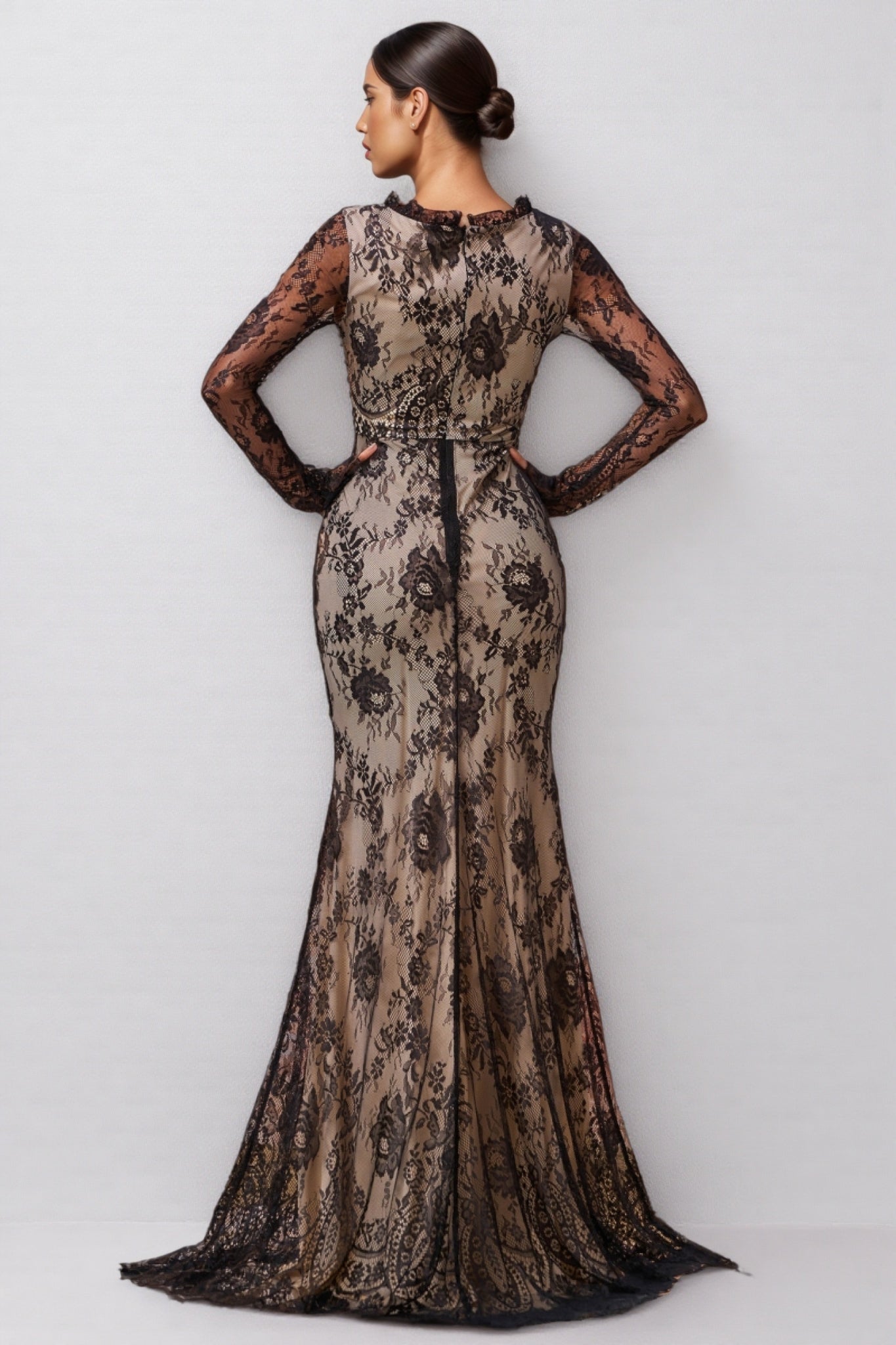 Remington Mesh Fishtail Maxi Dress - View 7