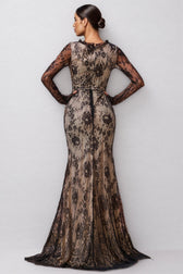 Remington Mesh Fishtail Maxi Dress - View 7