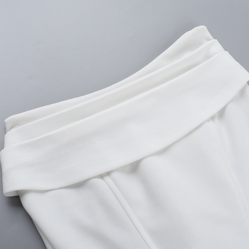Fring Tube Dress White