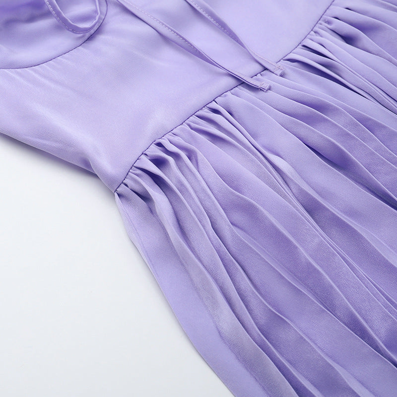 Wisteria Midi Dress - Purple
