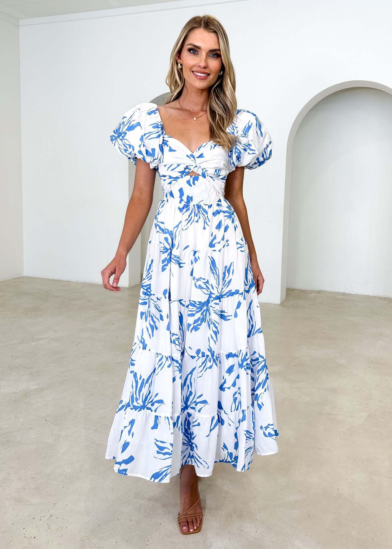 Emily Exclusive Dress with Puff Sleeves Boutique Collection