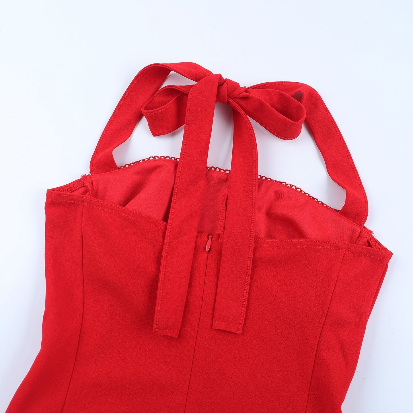 Carnes Midi Dress - Red