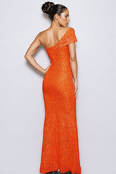 Niala Sleeveless Sequin Fishtail Maxi Dress - View 5