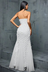 Zenoa V-Neck Fishtail Mesh Maxi Dress - View 5
