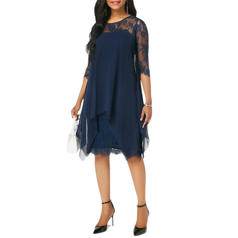 Aurelia | Lace Dress Blue