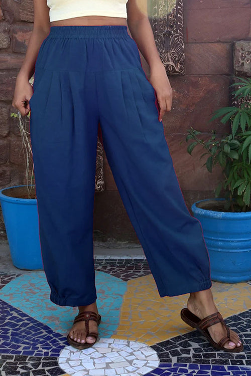 Elastic Waist Loose Pants