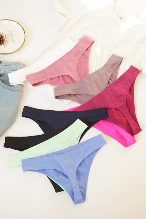 Seamless Elastic Thong