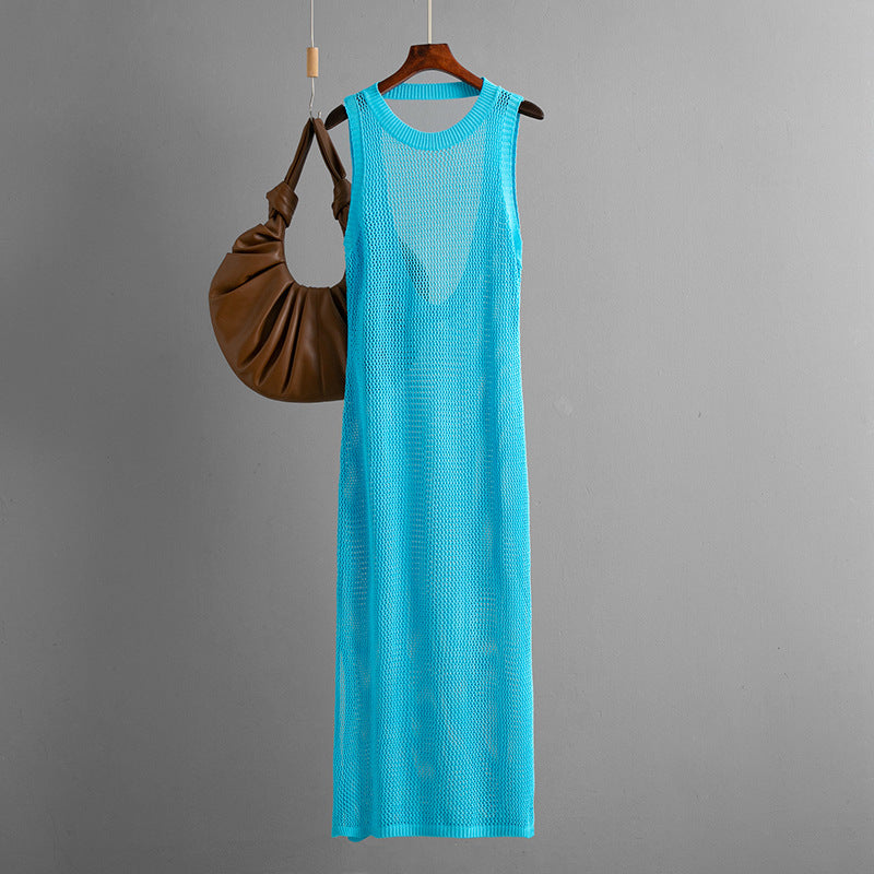 Sexy Hollow Out Cutout Backless Beach Cover up Seaside Vacation Dress Beach Cover Up Dress