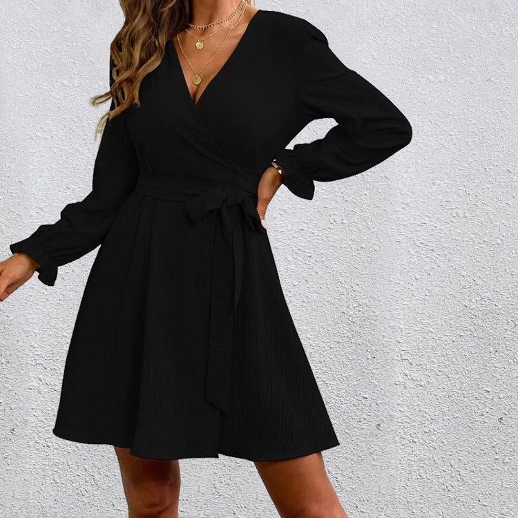 Julianna Satin Ruffle Mini Dress - FINAL SALE