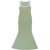 Black Bodycon Dress With Cut Out Detail S / Green Black Long Bodycon Dress