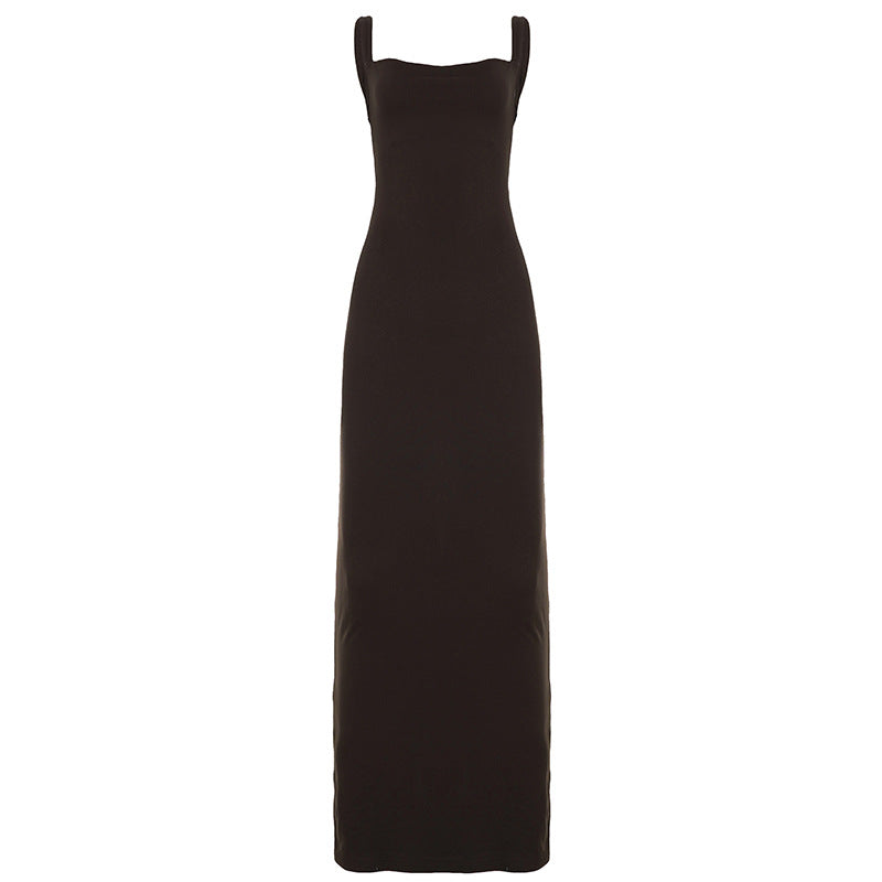 Cowl Neck Sleeveless Backless Bodycon Maxi Dress 5