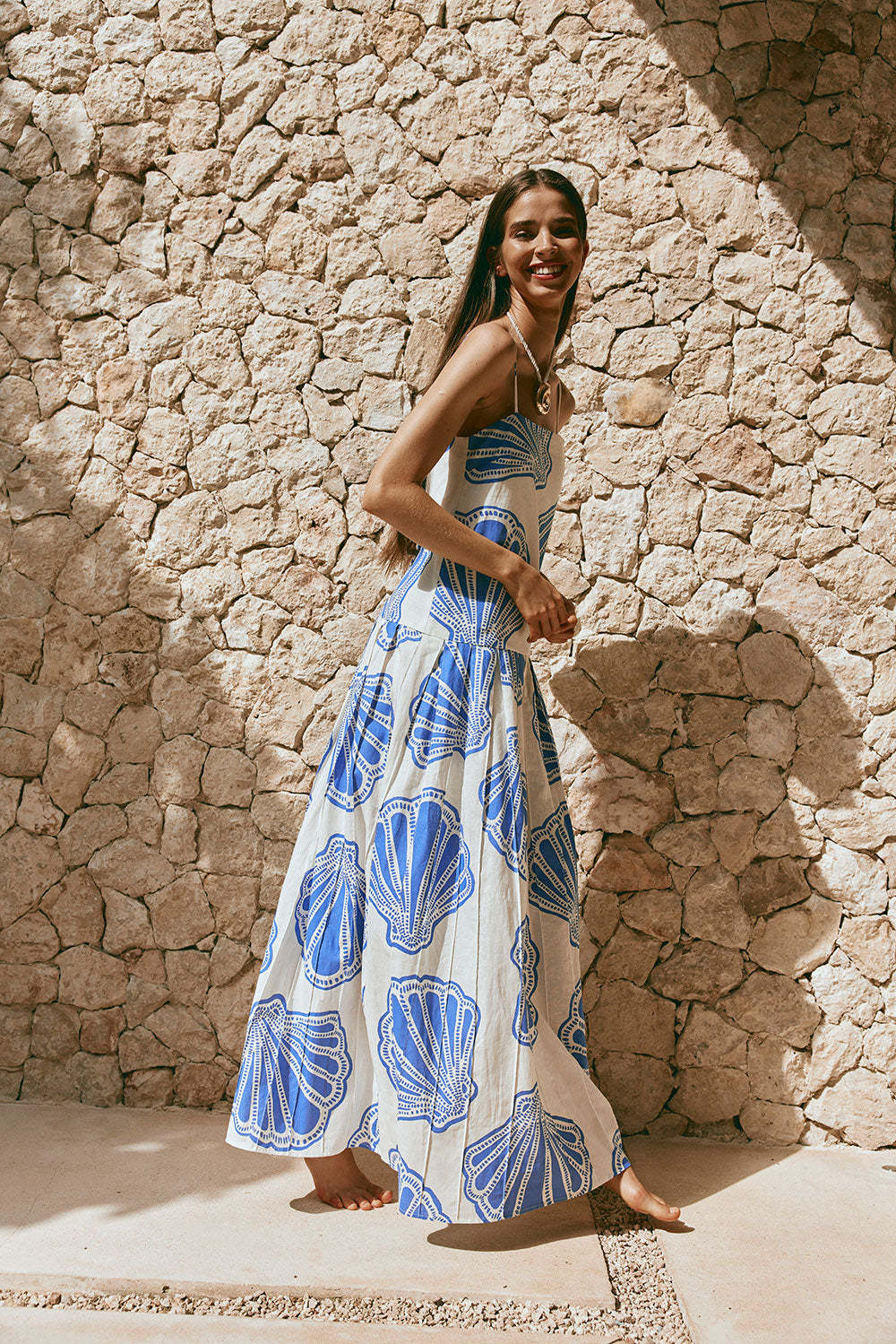 Marino Maxi Dress - Blue