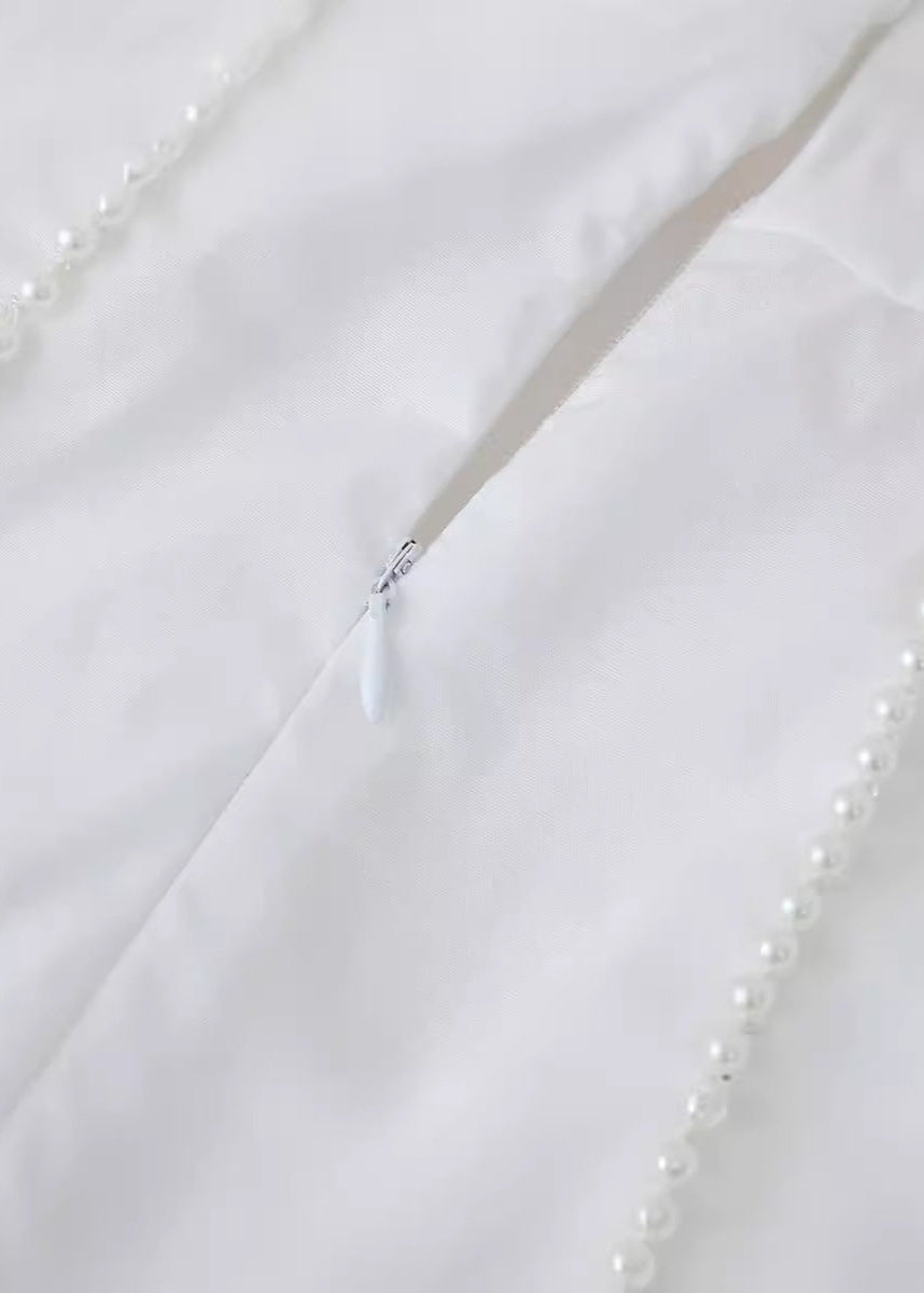 Rosalie Halter Neck Mini Dress with Pearl Details