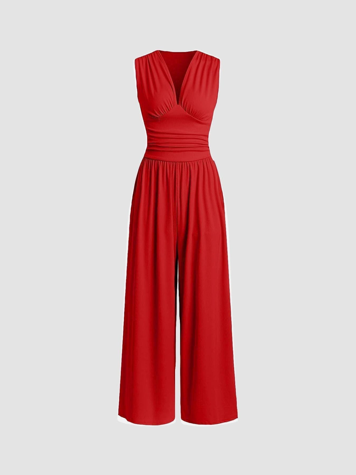 Charity – Sleeveless Wide-Leg Jumpsuit