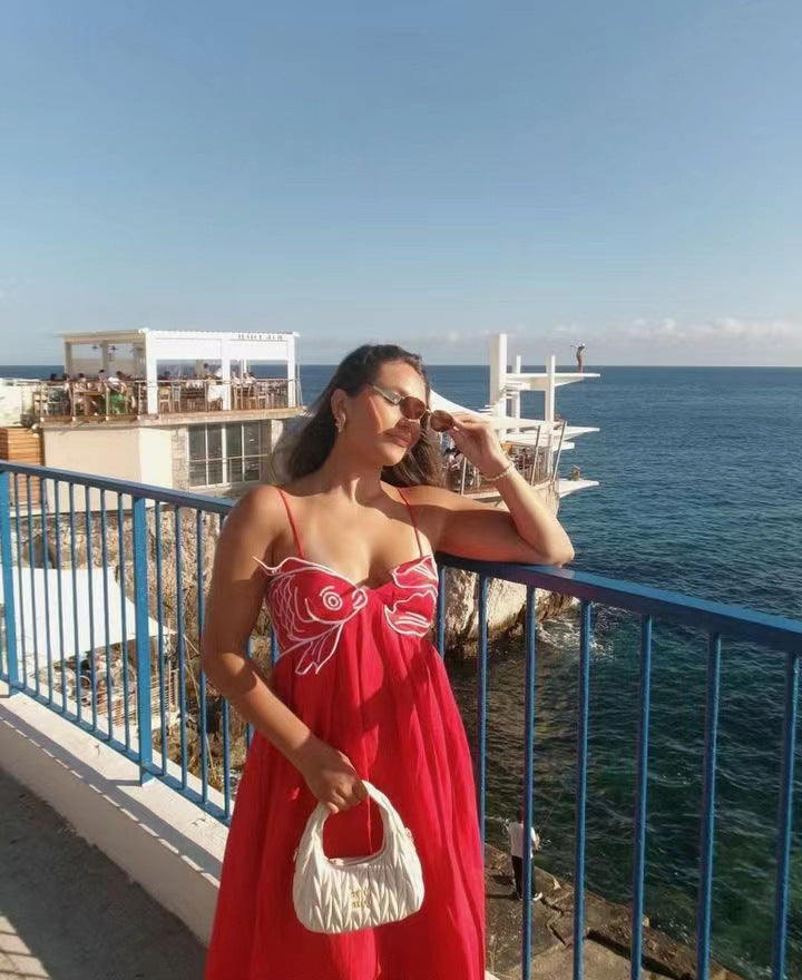 Valentina Maxi Dress - Red