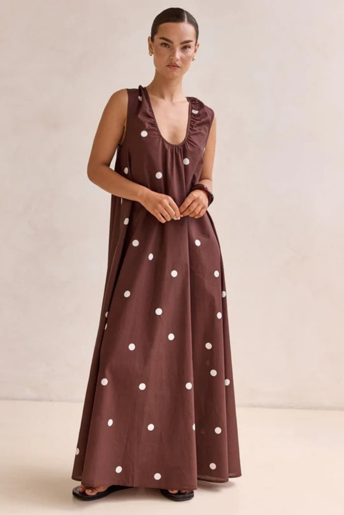 Coffee Bottom Polka Dot