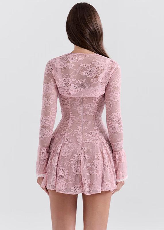 Seraphina Lace Mini Dress - View 2