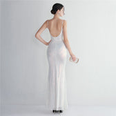 Liana Formal Sequin Charming Scroll Mermaid Dress