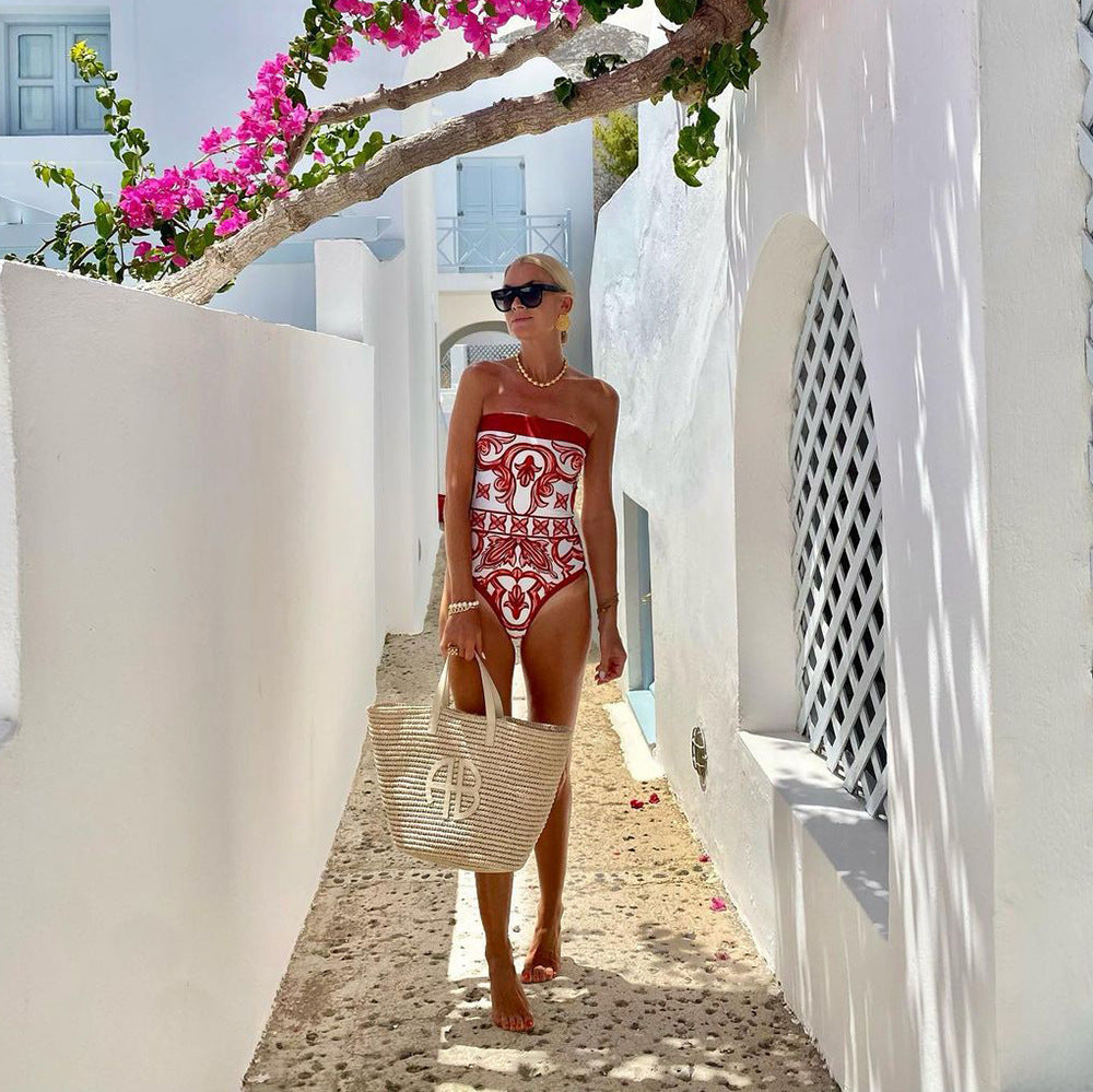 Seaside Rouge Swimsuit  - Red