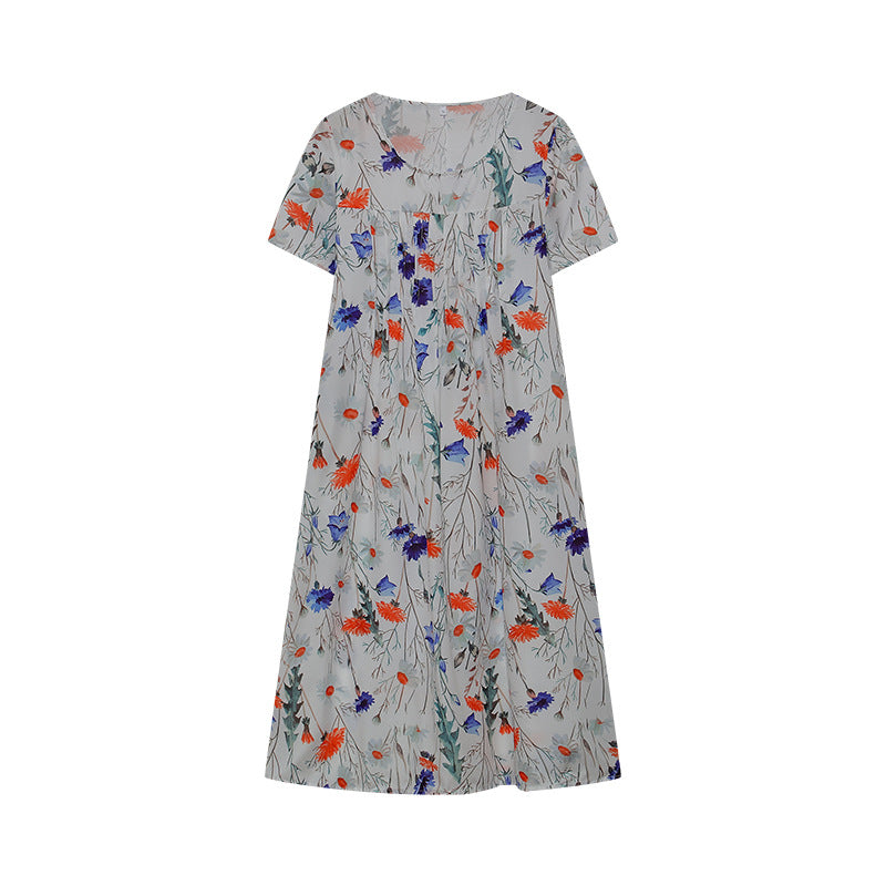Jenni Statement Women's Bloom Midi Dress with Pleated Design Boutique Collection