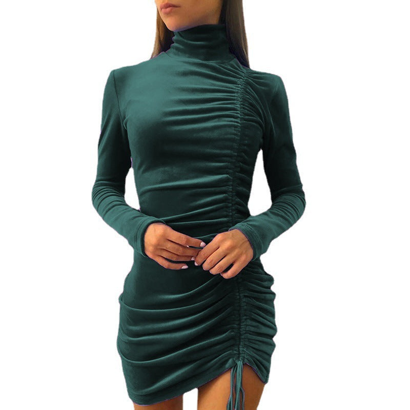 Women Fall Winter Long Sleeve Skinny Sheath Formal Dress Plus size