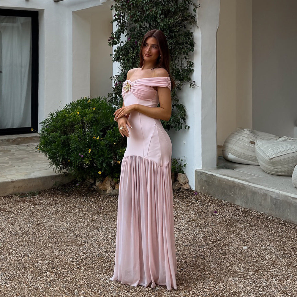 Paris Maxi Dress-Pink