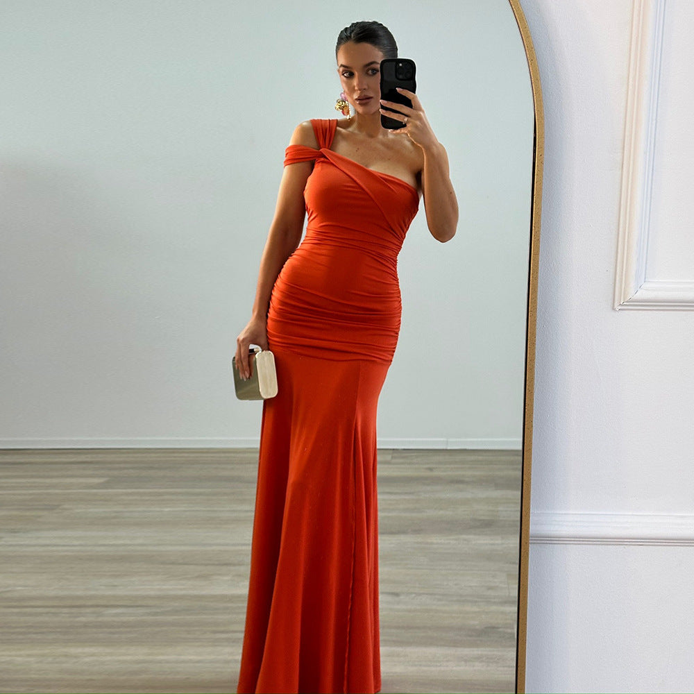 Elara Maxi Dress- Orange