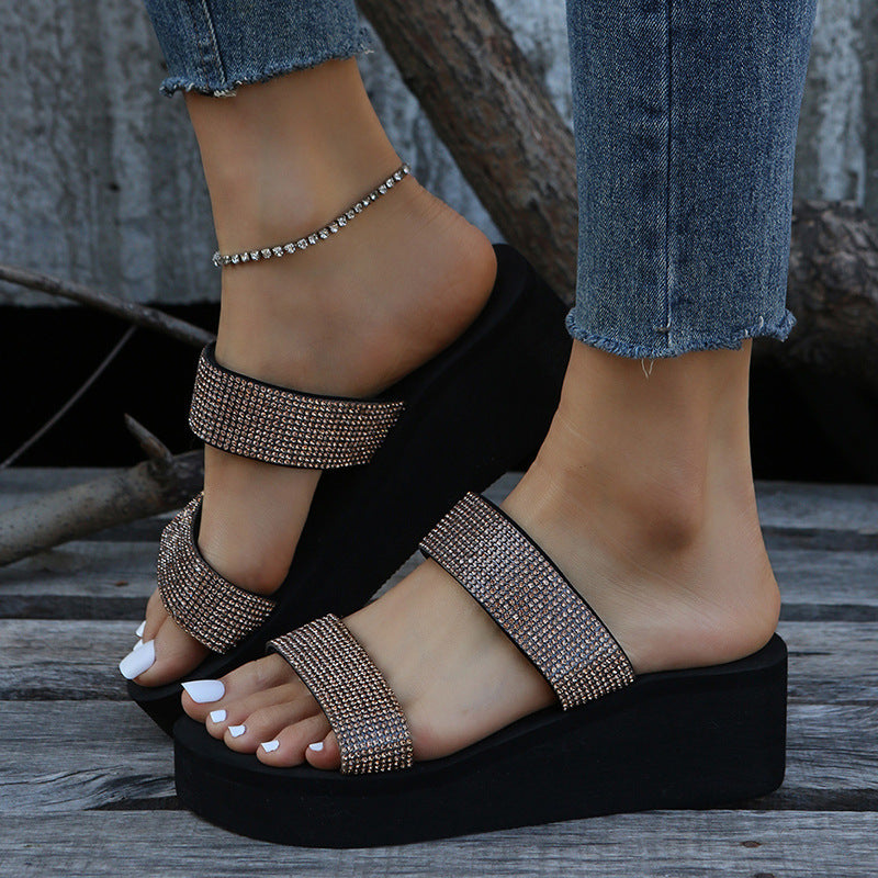 Can't Miss This Wedge Slippers