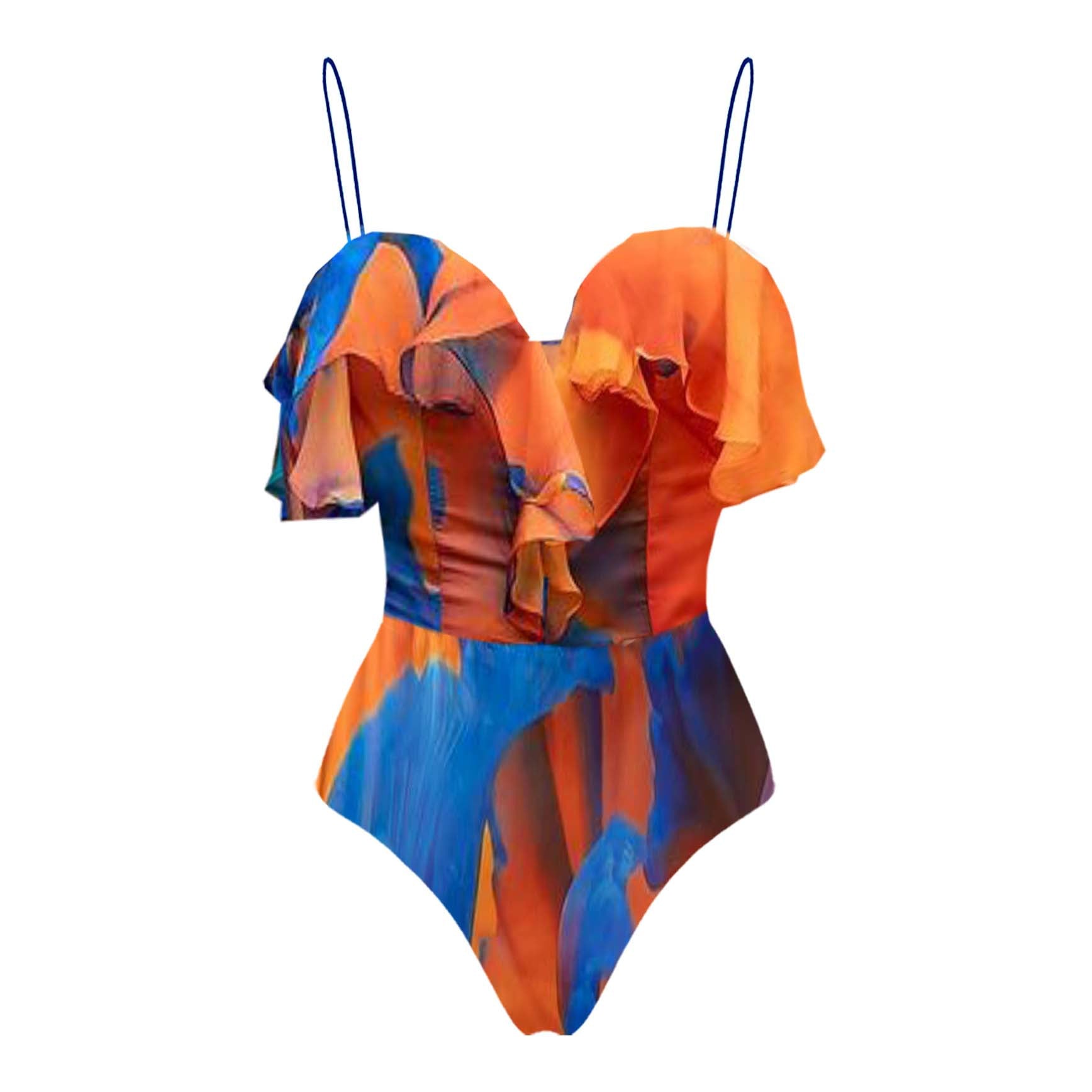 Orange Blue Top