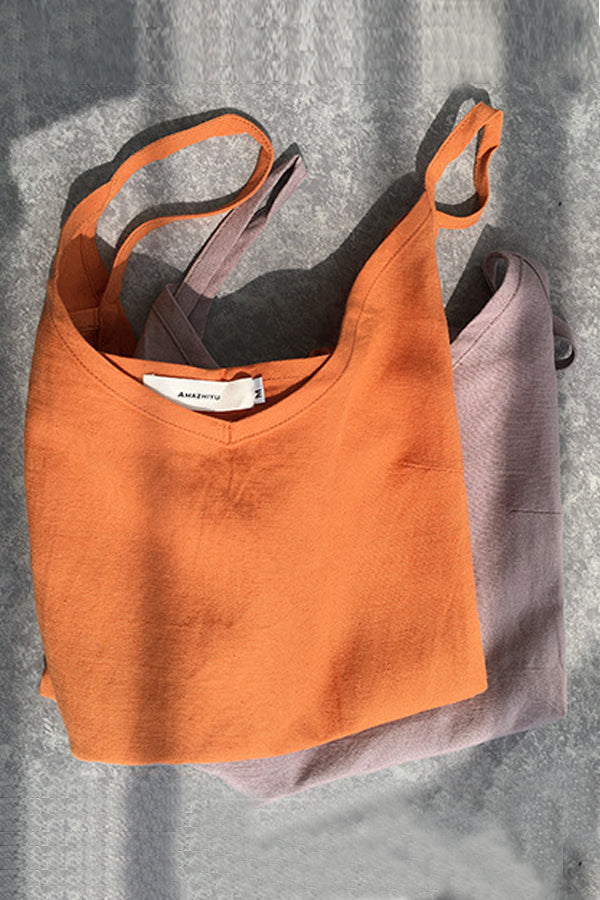 Solid Linen Tank Top