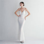 Liana Formal Sequin Charming Scroll Mermaid Dress