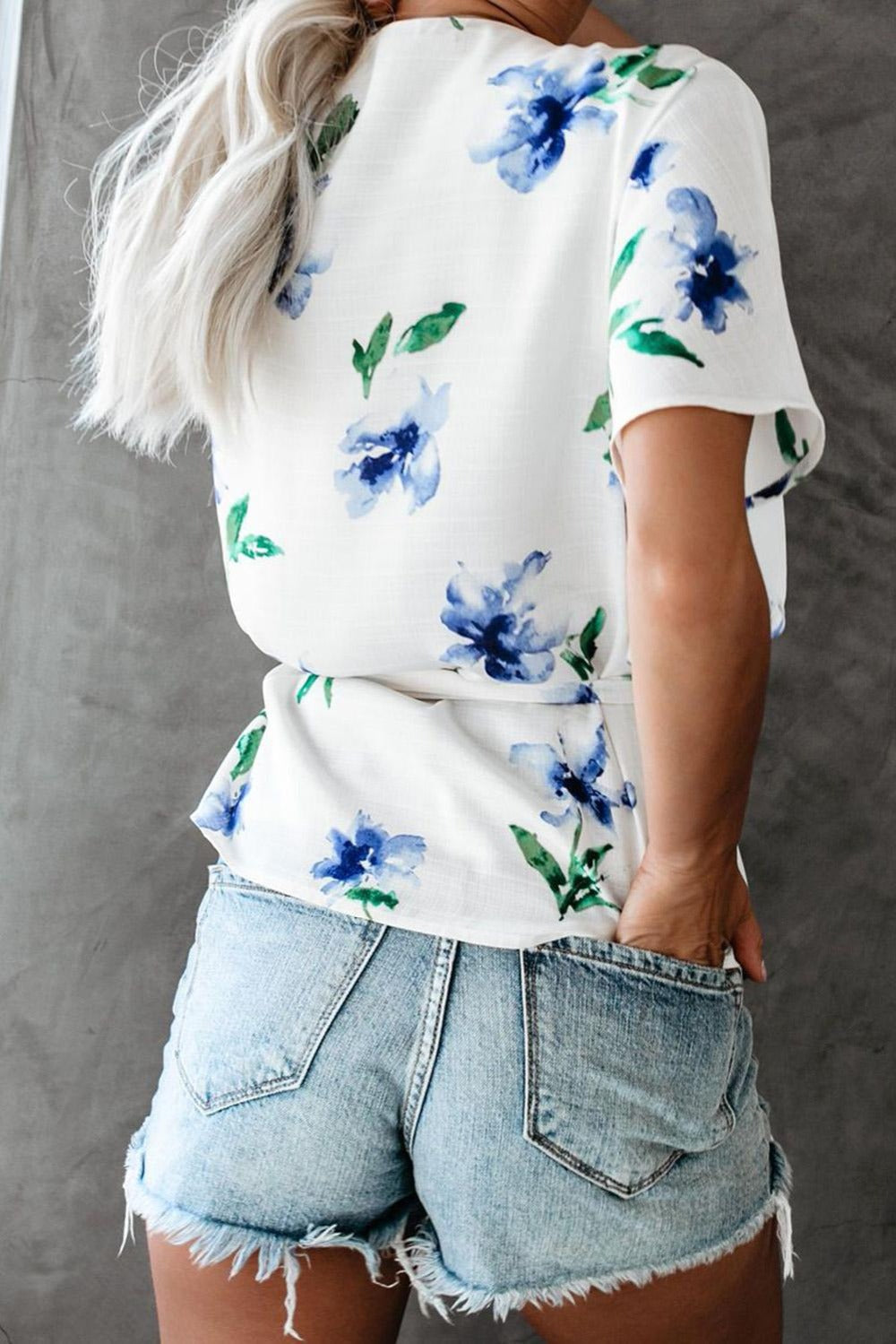All Of Me Floral Tie Wrap Top