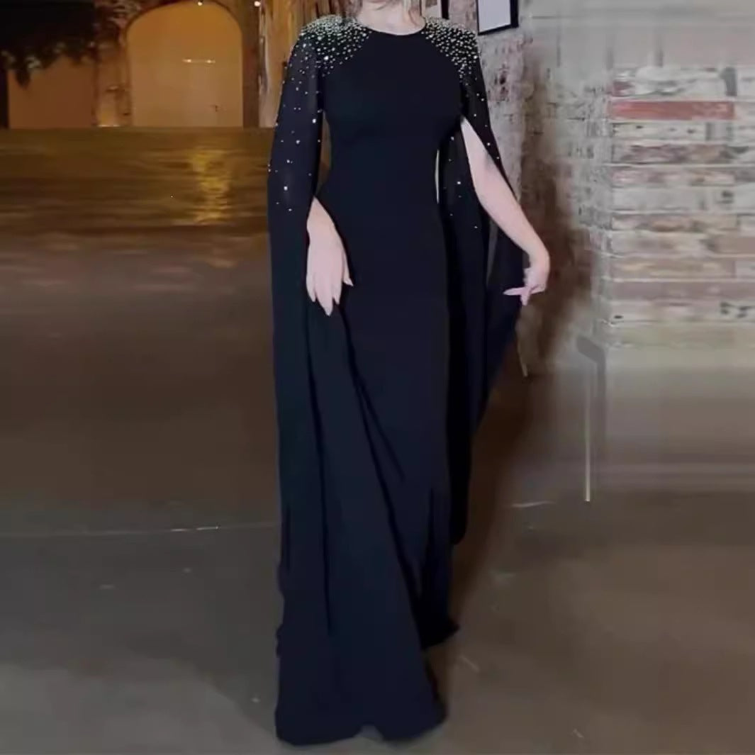 Spring Summer Women Clothing Rhinestone Elegant Maxi Dress
