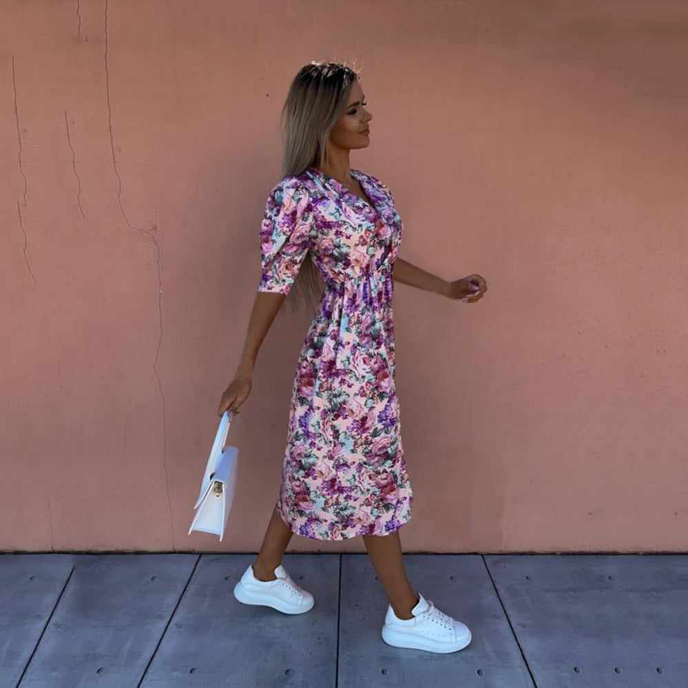 Spread Beauty Printed Wrap Maxi Dress FINAL